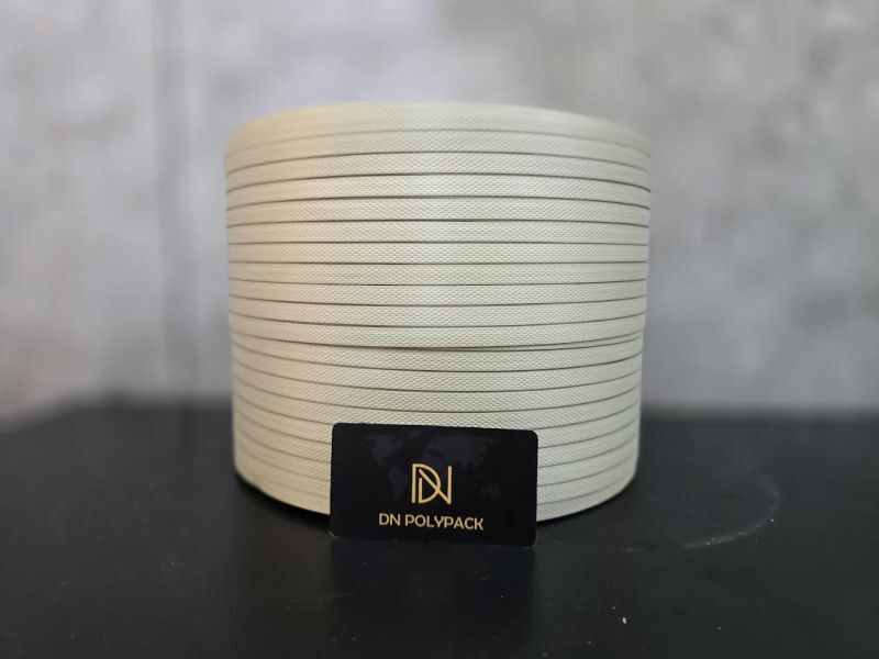 Grey Pp Box Strap Roll - Color: White