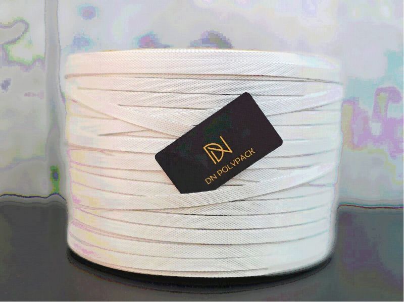 White Pp Strap Coating - Shape: Round