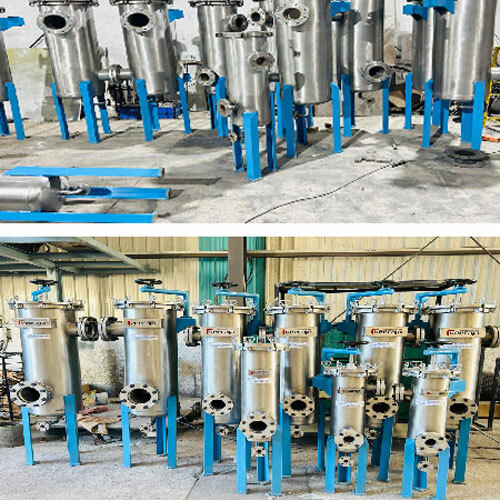 Filter For Electrolytic Degreasing Spray Pump Skid - Color: Silver