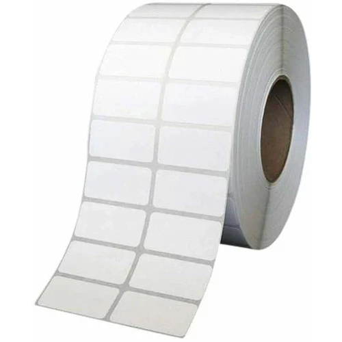 White Plain Paper Barcode Labels - Print Size: As Per Requirment
