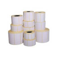 50x25mm Pvc Transparent Sticker - Color: White