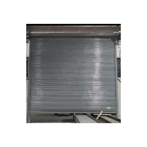 Automatic Rolling Shutter - Mild Steel, Vertical Opening Pattern, Silver Finish | Automatic Operation for Interior & Exterior Use, Enhanced Security & Insulation