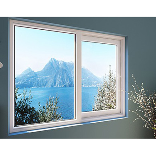 UPVC Sliding Window - UPVC Material, Customizable Size, Classic White Color | Color-Coated Finish, Ideal for Cabinet Fittings