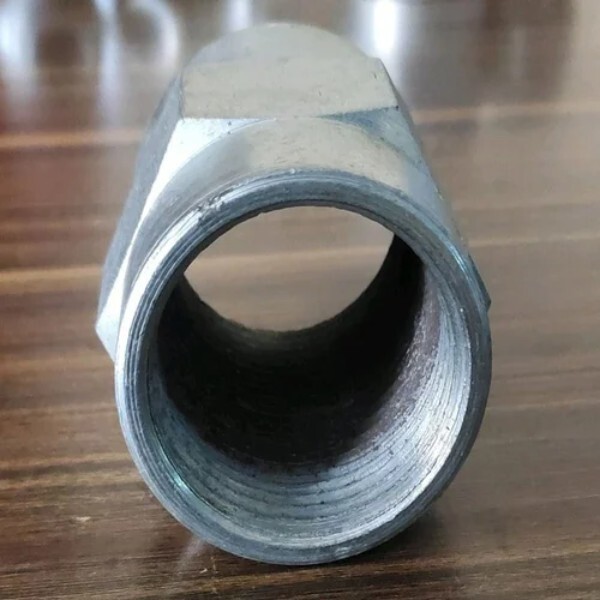 Mild Steel Hydraulic Female Coupling - Color: Silver
