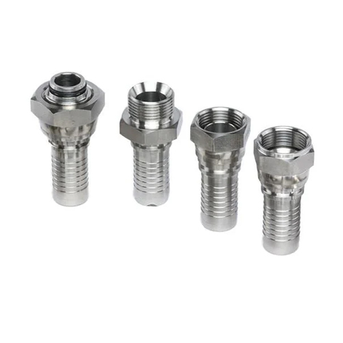Stainless Steel Hydraulic Adapter - Color: Silver