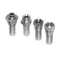 Stainless Steel Hydraulic Adapter - Color: Silver