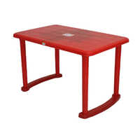 Red Smart Semi Dining Table - Feature: Durable