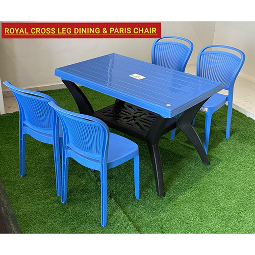 Sky Blue Royal Cross Leg Dining And Paris Chair