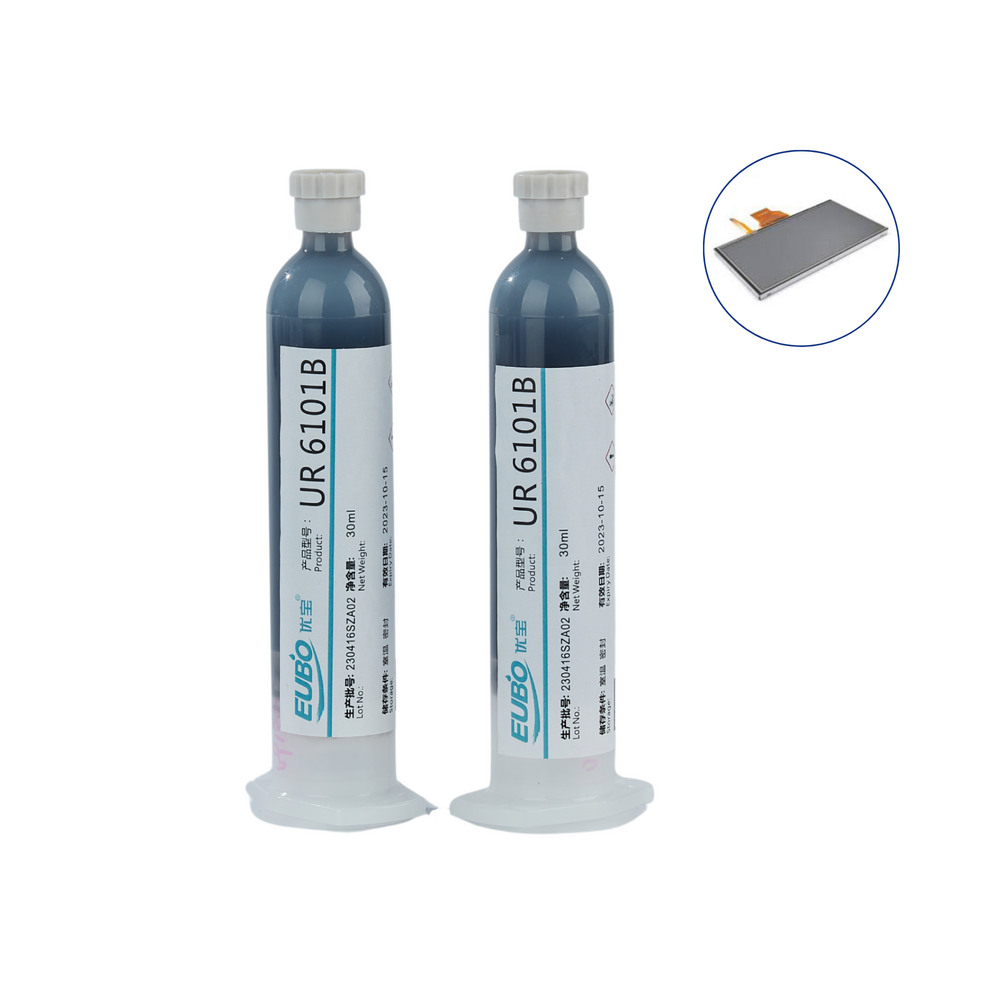 EUBO Moisture-Curing Black PUR Hot Melt Adhesive for Edge Sealing of Smart Wearable Electronic Display Screens