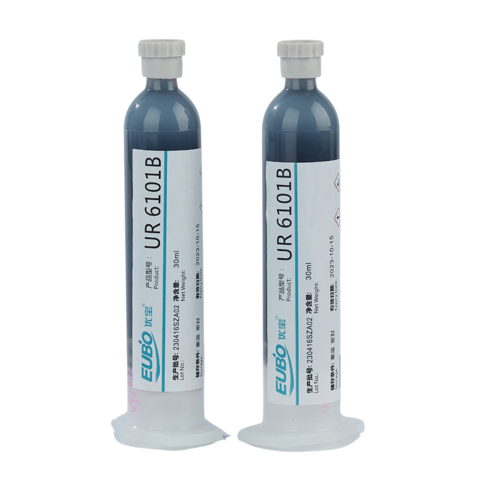 EUBO Moisture-Curing Black PUR Hot Melt Adhesive for Edge Sealing of Smart Wearable Electronic Display Screens