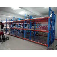 Fabric Storage Rack - Mild Steel, Standard Size | 500 Kg Capacity, Professional Blue Finish For Commercial Storage Solutions