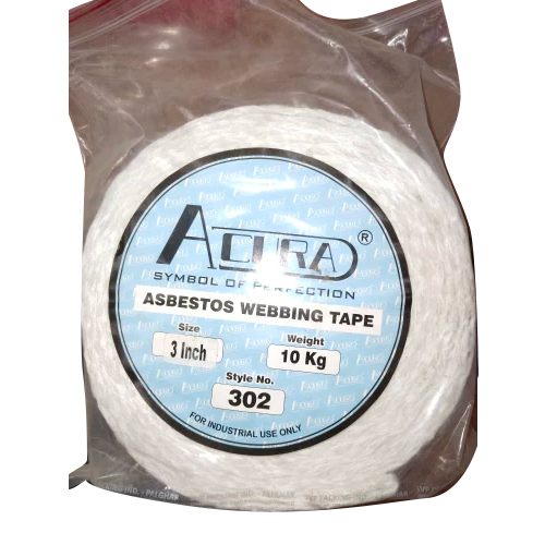 Asbestos Commercial Webbing Tape - Color: White