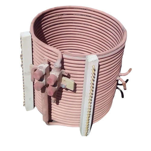 Induction Furnace Copper Coil - Color: Red