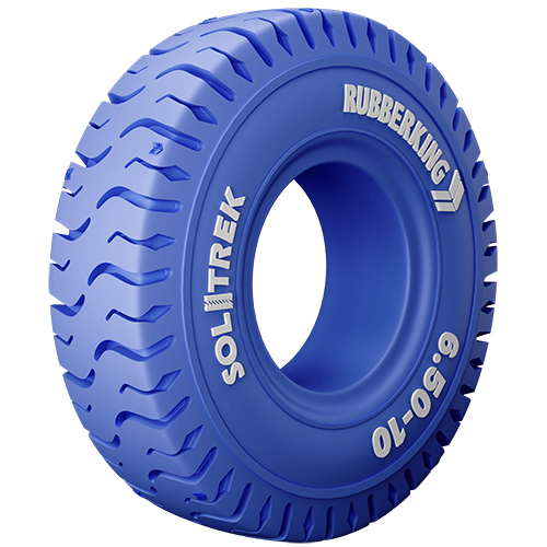 Nm Blue Solid Tyre - Size: 6.50-10