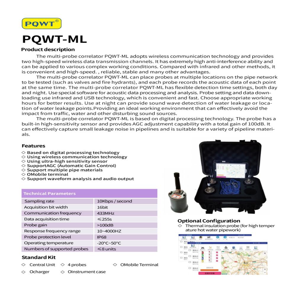 AMRUTHA PQWT- CORRELATOR LEAK DETECTION 