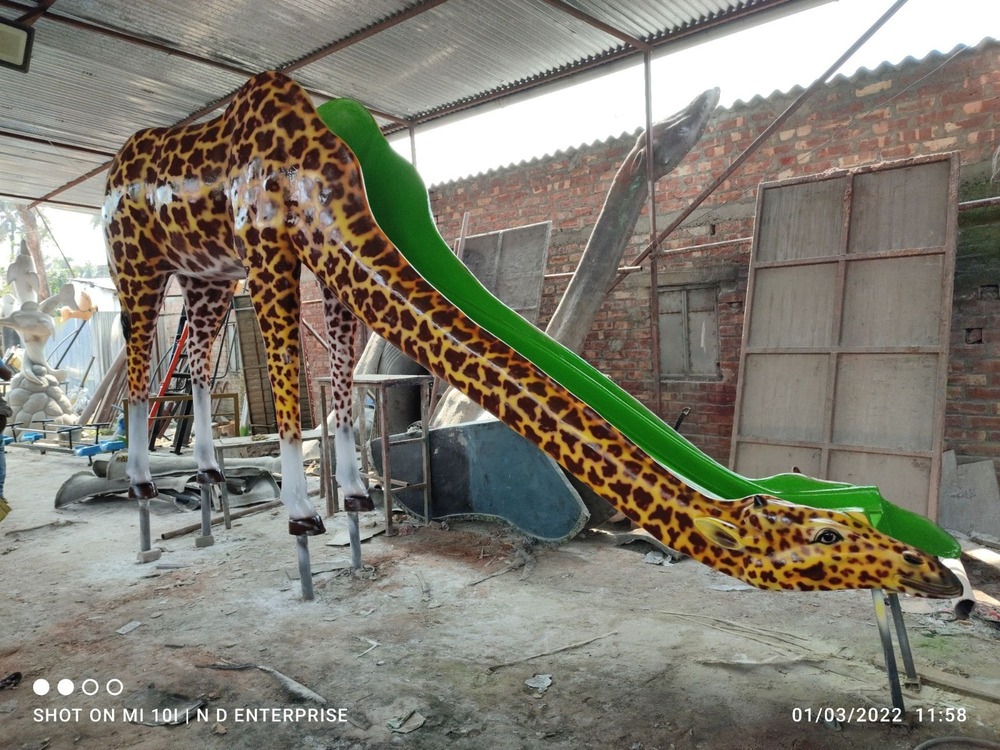 Frp Giraffe Slide - Color: Multi Color
