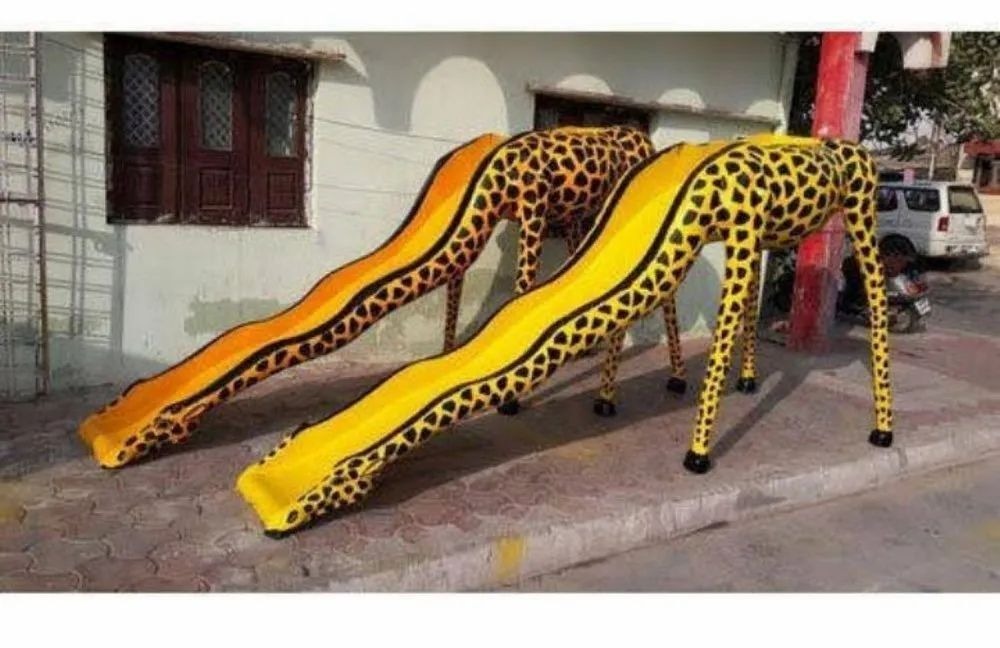 Frp Giraffe Slide - Color: Multi Color