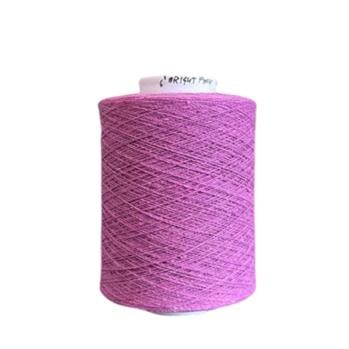 6S Bright Pink Cotton Polyester Yarn