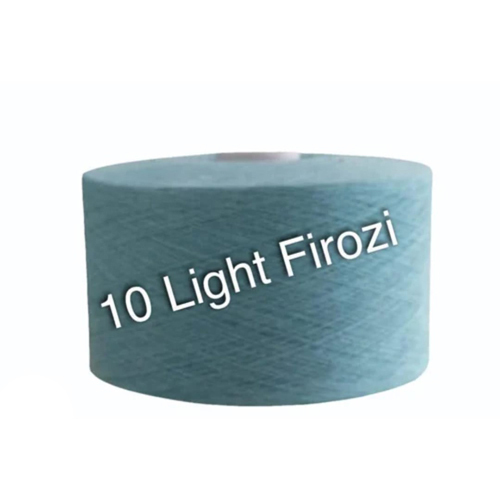 10S Light Firozi Color Cotton Polyester Yarn