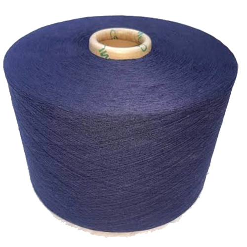 Navey Blue Color Cotton Polyester Yarn