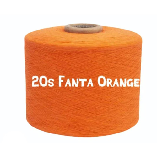 Fanta Orange Color Cotton Polyester Yarn