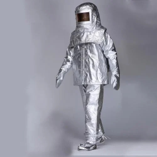 Aluminised Fire Proximity Suits - Color: Silver