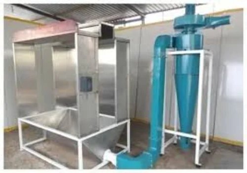 Powder coating dust removal system