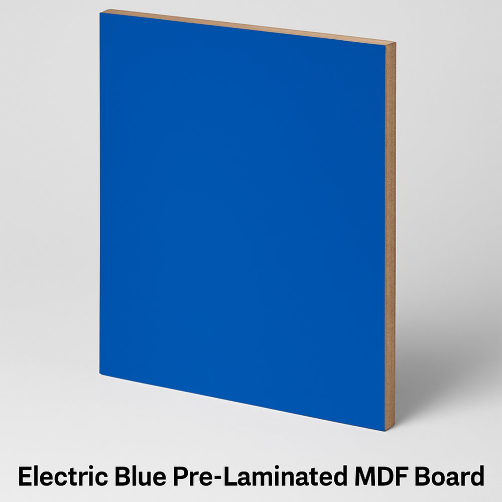 Electric Blue - Pre-Laminated MDF Board