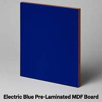Electric Blue - Pre-Laminated MDF Board