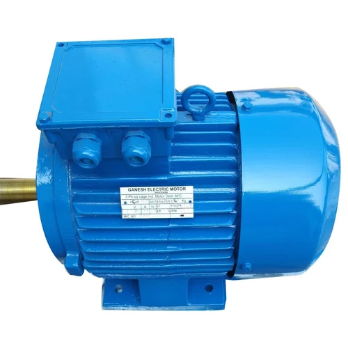 Three Phase Induction Motor - Mild Steel 415 Volts 7.5 HP 2800 RPM IP55 Rating | Electric Start Foot Mounting Totally Enclosed 50Â°C Ambient