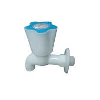 Pvc Water Tap - 15mm Size | Glossy White Finish, Durable Pvc Material, Wall-mounted Design, User-friendly For Bathroom Fittings