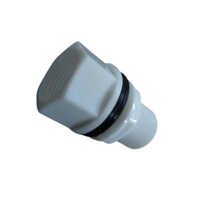 02_white Pvc Tank Nipple - Color: White