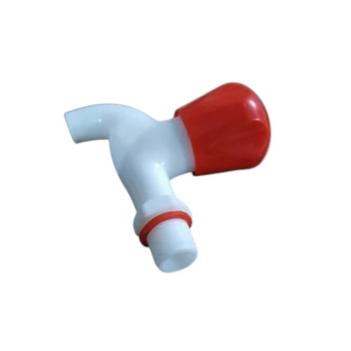 White Pvc Short Body Bib Cock - Finish: Glossy