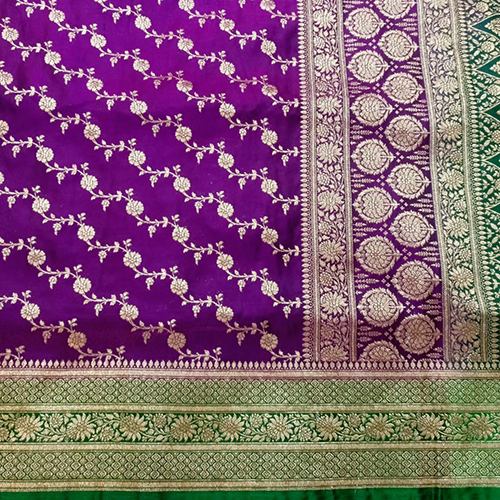 Banarsi Nylon Saree - Color: Multicolor