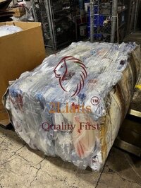 PVC medical sets on bales transparent scrap