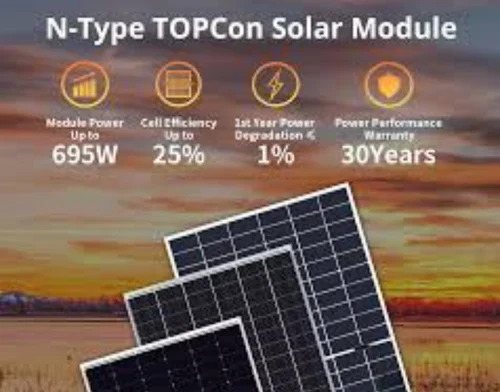 500W Microtek Topcon Solar Panel