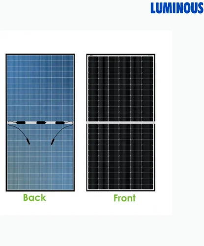 500w Luminous Topcon Solar Panel - Color: Black