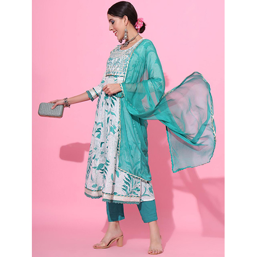 Ladies Anarkali Kurti - Color: Multicolor