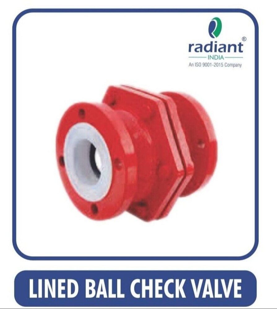 Fep Lined Ball Check Valve
