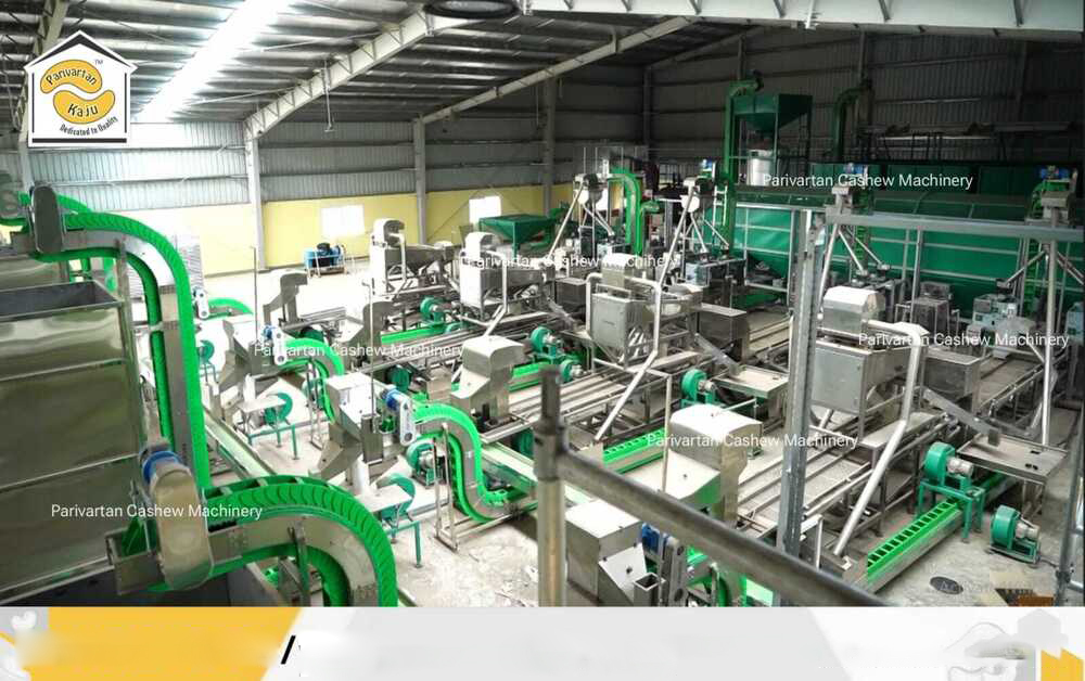 पूर्ण स्वचालित काजू प्रसंस्करण नट संयंत्र सेटअप
