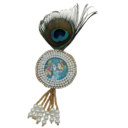 Shri Nath Ji Brooch Pin - Color: Blue