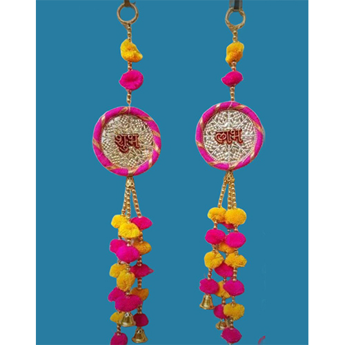 Shubh Labh Door Hanging - Color: Pink
