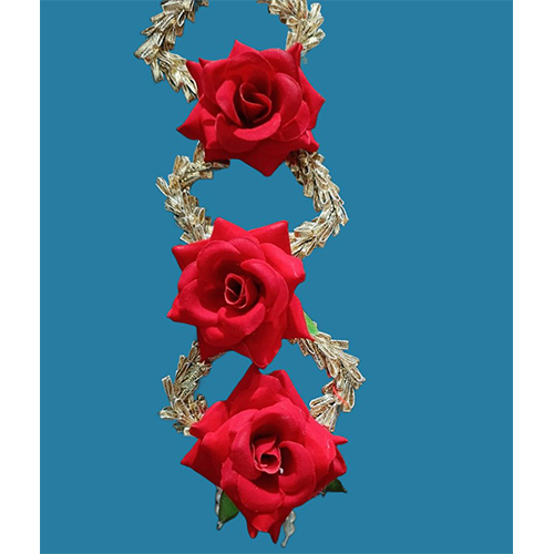 Rose Flower Door Hanging - Color: Golden And Red
