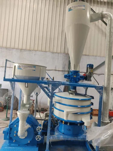 Lldpe Pulverizer Disc Blade Machine - Color: Blue & Ivory
