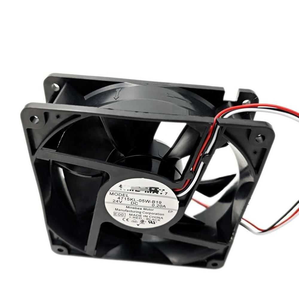 Nmb Mat 4715kl-05w-b19 24v 0.20a Silent Inverter Cooling Fan 12cm - Color: Black