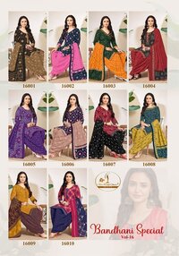 Miss World Bandhani Special Vol-16  Dress Material
