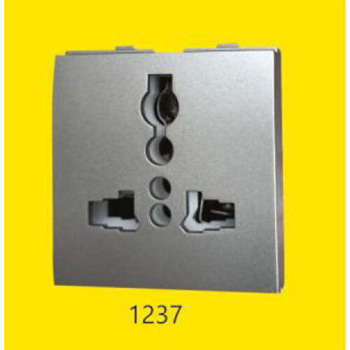 Electric Socket | 6a And 13 A International Socket - Color: Silver
