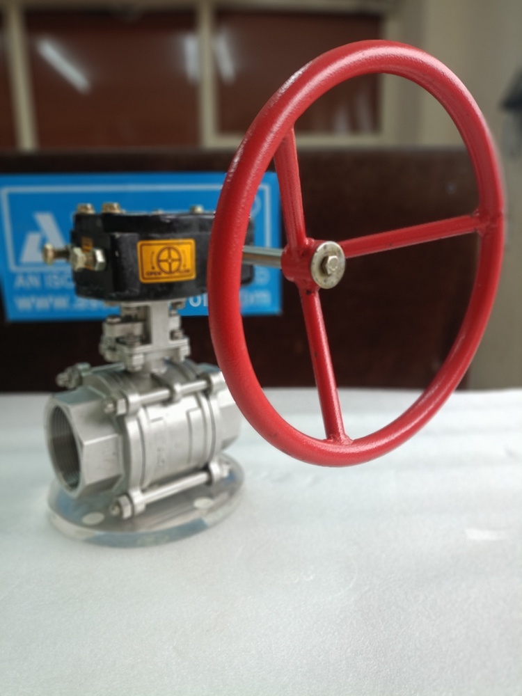 Industrial Manual 3 Pc 2 Way Ball Valve Screwed End - Application: Air / Water / Oil / Gas / Steam / Chemical