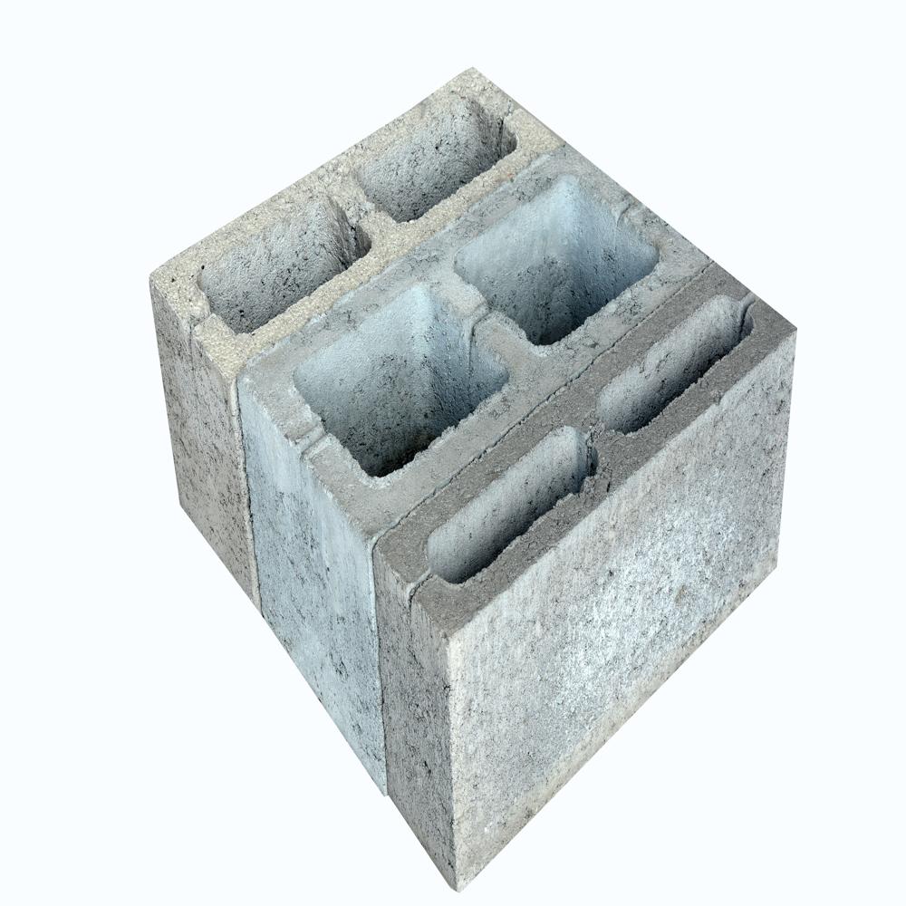 Hollow Block - 400x100x200mm | Gray, Handmade Bricks With >5 Compressive Strength And <10% Water Absorption