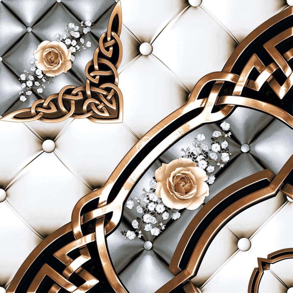 Decorative Wall Tiles - 400x400 mm, Ceramic, Polished Finish | Vitrified, Non-Slip, Easy to Clean, Stain & Scratch Resistant